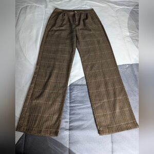 Shein / Women's Brown Plaid Pants/ XL - Long